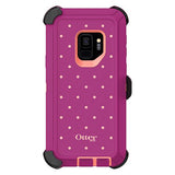 Otterbox Defender Series Screenless Edition Case for Galaxy S9-Black-Coral Dot