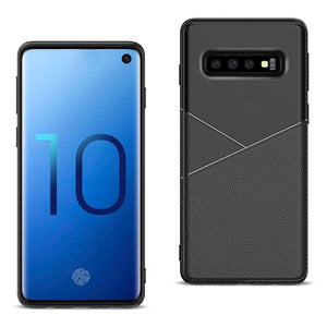 Samsung Galaxy S10 Plus Case Leather TPU Flexible Soft Protect Cover
