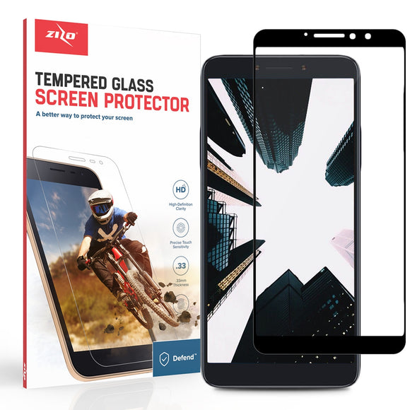 FOR ALCATEL ONYX FULL GLUE GLASS - 0.33MM TEMPERED GLASS SCREEN PROTECTOR