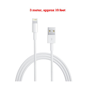 iPhone 7 8 X Plus USB cable GRADE A -10 FEET- GENERIC